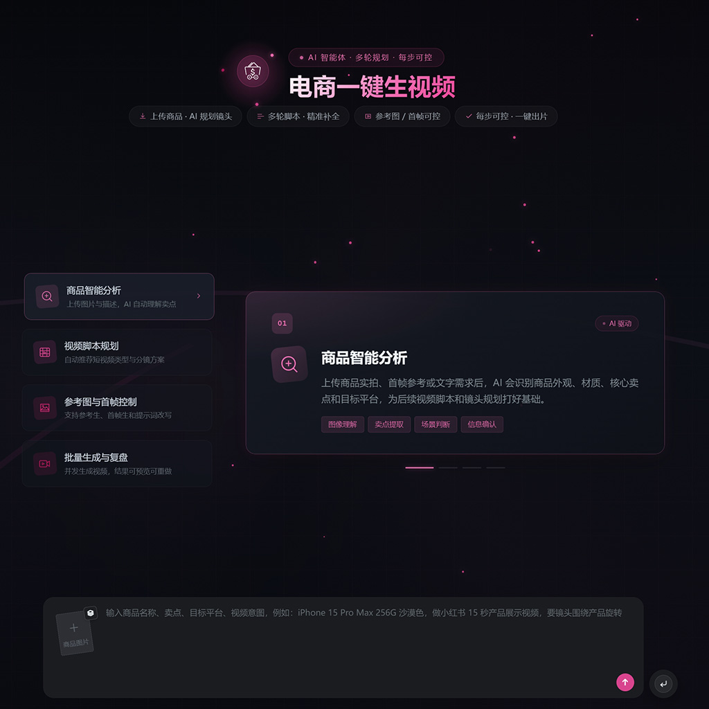 菁选灵创 电商商品生图与短视频案例